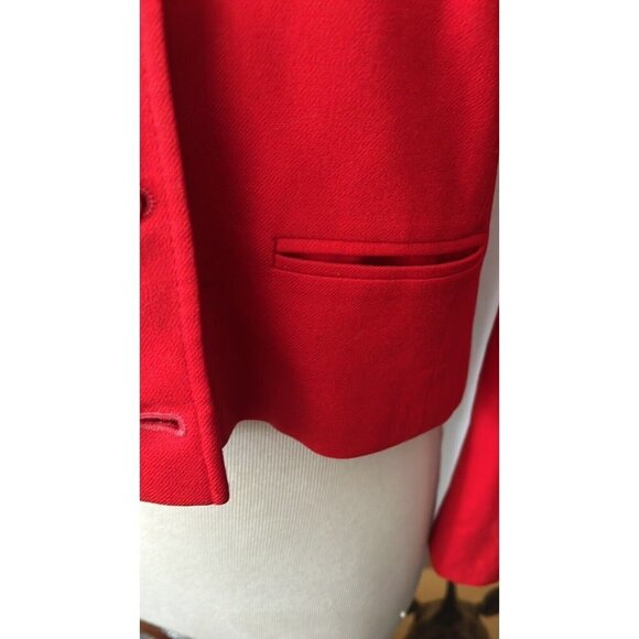 Pendelton womens red cropped short hip length 100 percent wool winter coat 10 - Picture 12 of 12